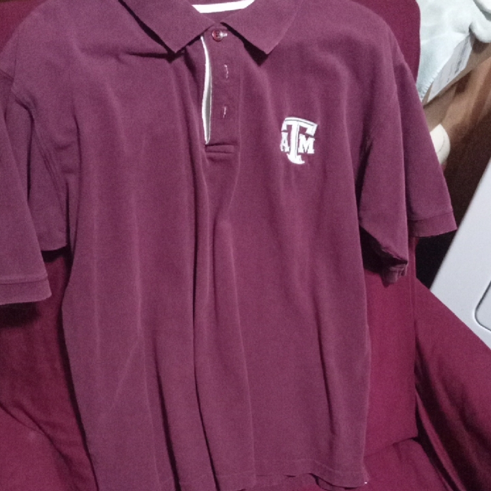 Maroon Polo Shirt with Chest Logo